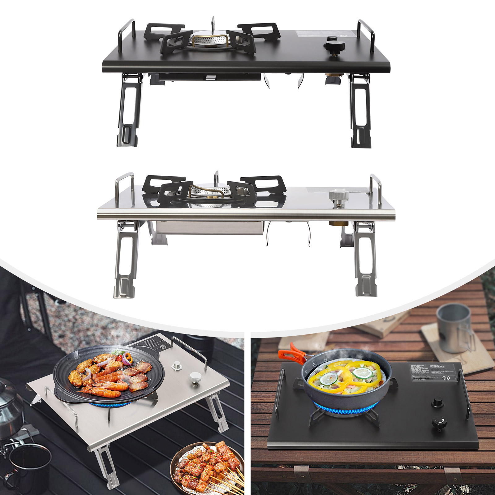 Home Cooking Gas - Electronic Ignition Camping Stove 2.7KW, Portable