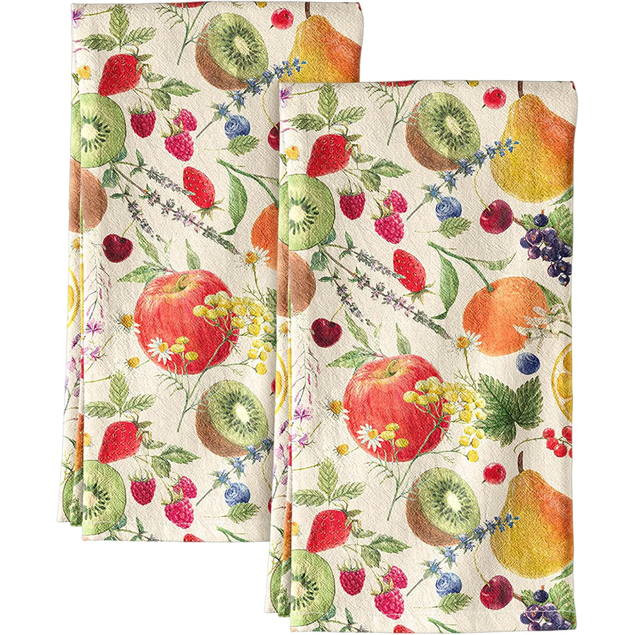 Home Cooking Services - 2Pcs, Fruit Party Kitchen Towels, Best