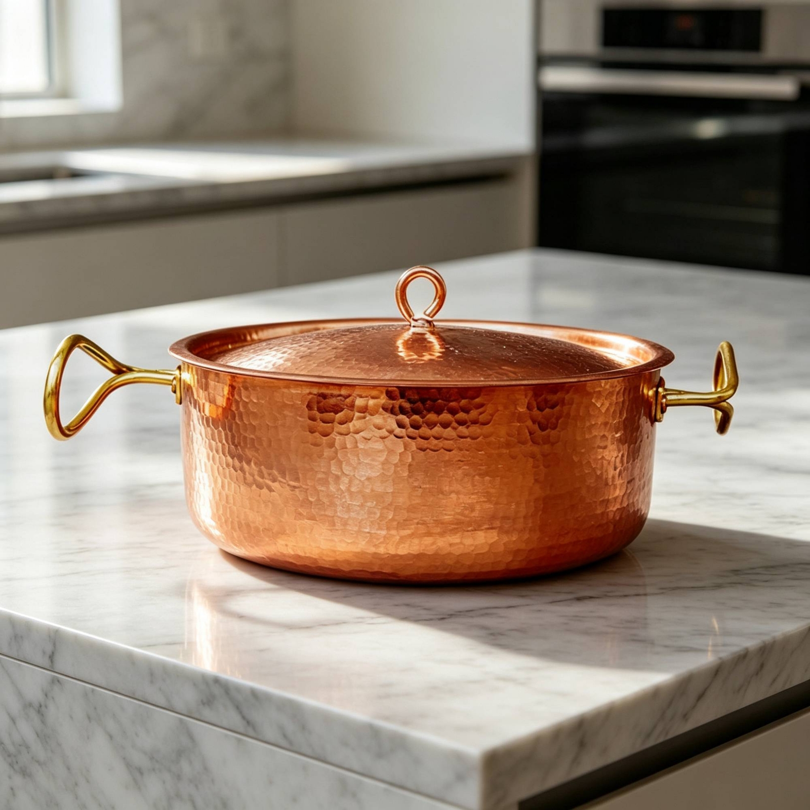 Copper Pot with Lid Elegant Ha - Home Cooking Services 리뷰 및 가격