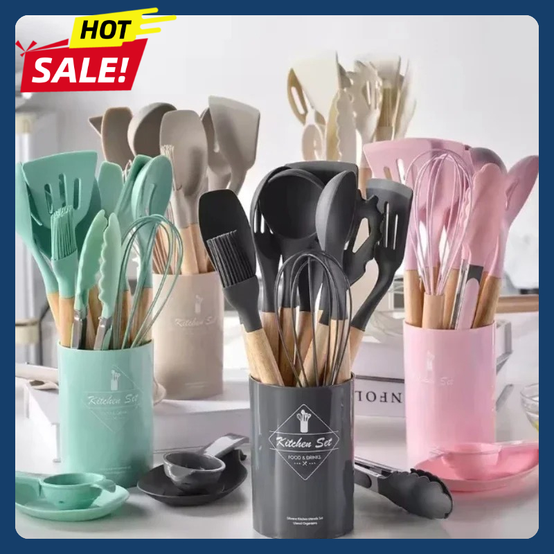 12Pcs Silicone Utensils Set No - Home Cooking Services 리뷰 및 가격