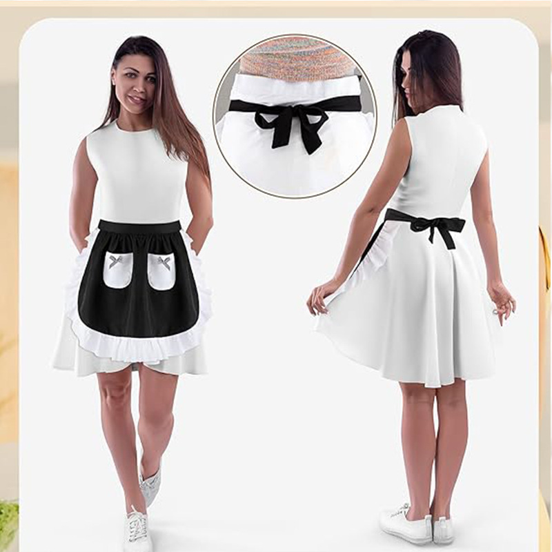 Elegant Lace Short Apron With  - Home Cooking Services 리뷰 및 가격