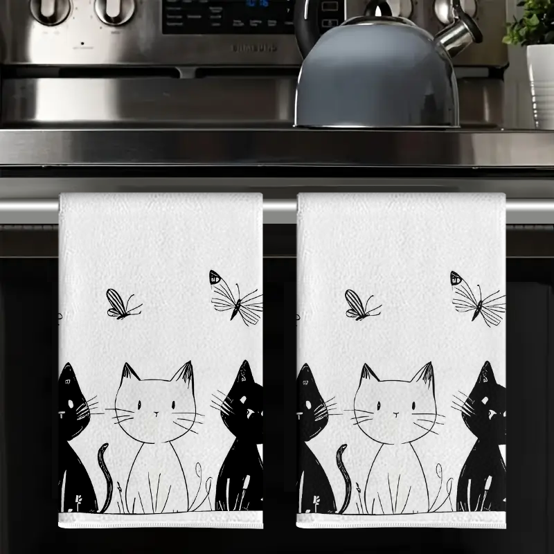 2Pcs, Cat and Butterfly Black  - Home Cooking For Cats 리뷰 및 가격