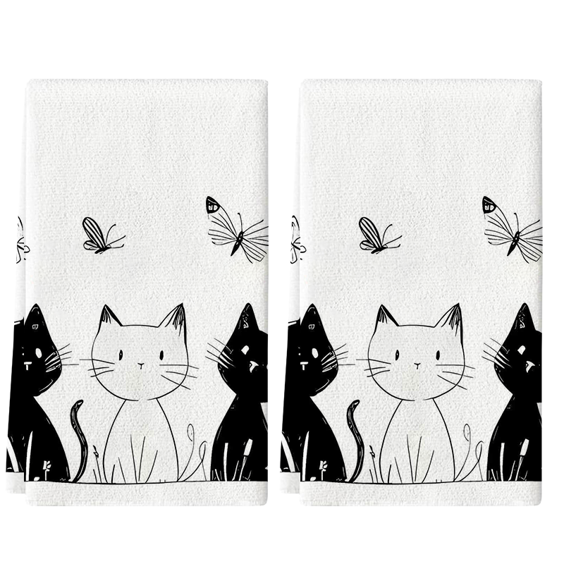 2Pcs, Cat and Butterfly Black  - Home Cooking For Cats 리뷰 및 가격