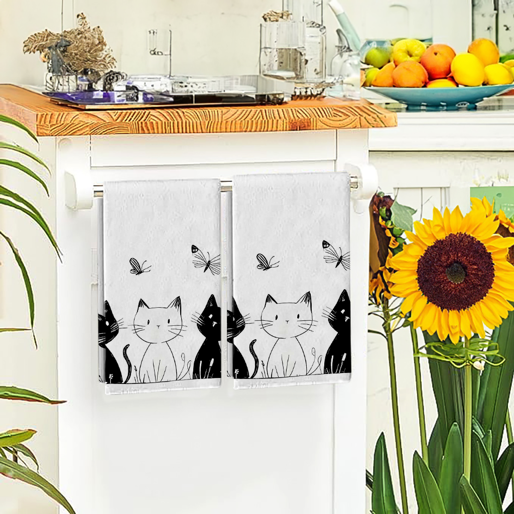 2Pcs, Cat and Butterfly Black  - Home Cooking For Cats 리뷰 및 가격
