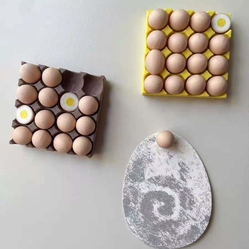 Egg Fridge Magnets Set Cute 3D - Home Cooking Recipes 리뷰 및 가격