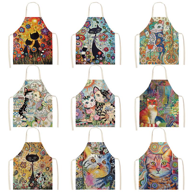Flower Kitchen Cooking Apron C - Home Cooking For Cats 리뷰 및 가격