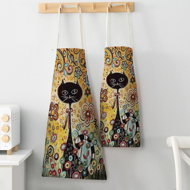 Flower Kitchen Cooking Apron C - Home Cooking For Cats 리뷰 및 가격
