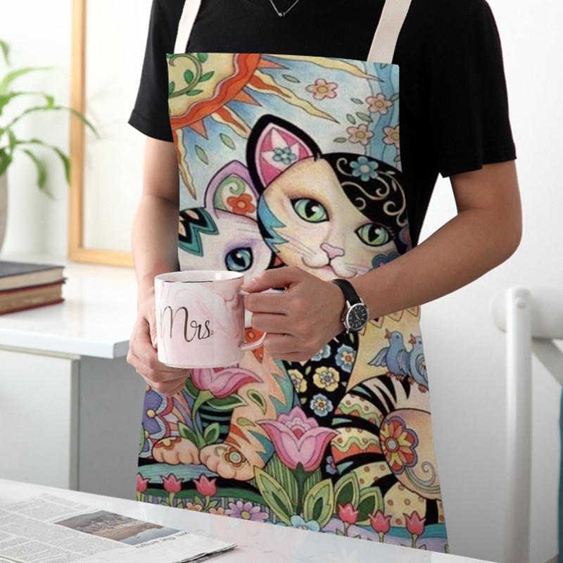 Flower Kitchen Cooking Apron C - Home Cooking For Cats 리뷰 및 가격