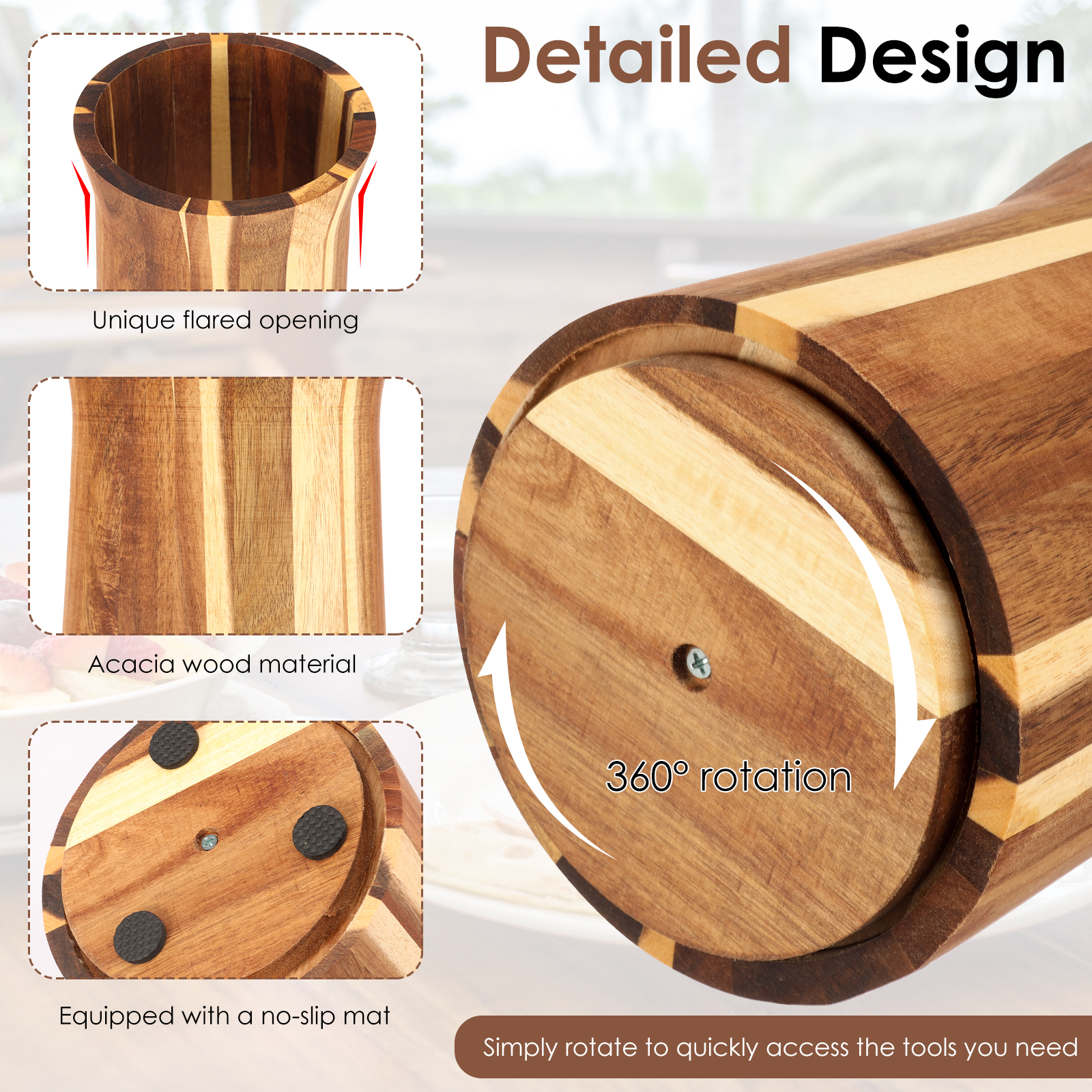 360° Rotating Utensil Holder W - Home Cooking Services 리뷰 및 가격