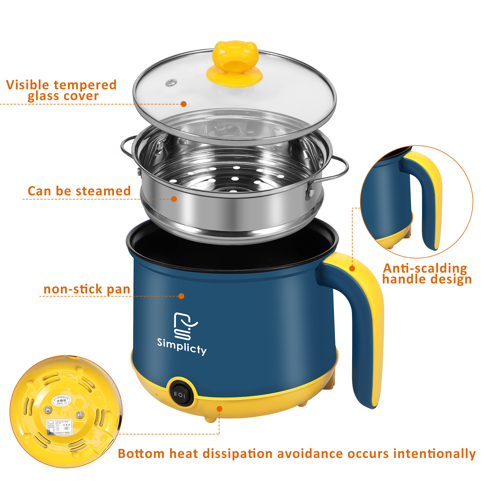 1.8ML Electric Hot Pot Multifu - Home Cooking Services 리뷰 및 가격