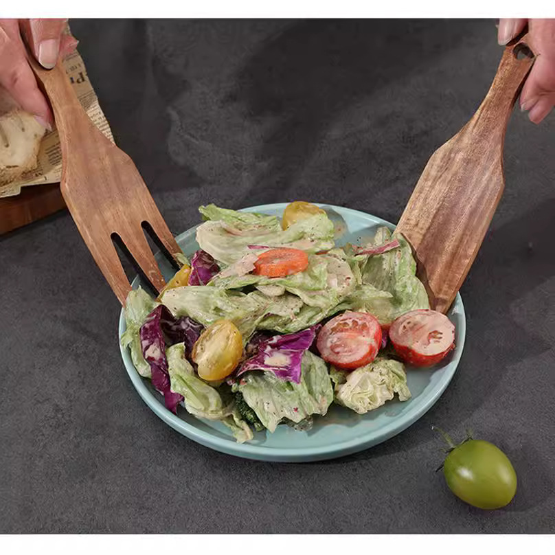 Wooden Salad Server, Wood Sala - Home Cooking Services 리뷰 및 가격