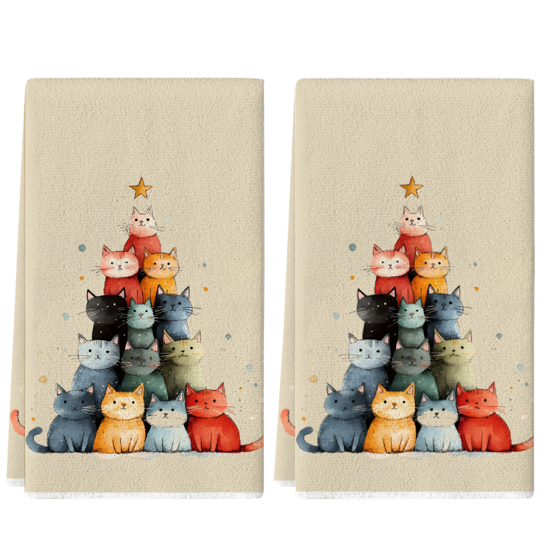 2Pcs, Cute Cat-Themed Kitchen  - Home Cooking For Cats 리뷰 및 가격