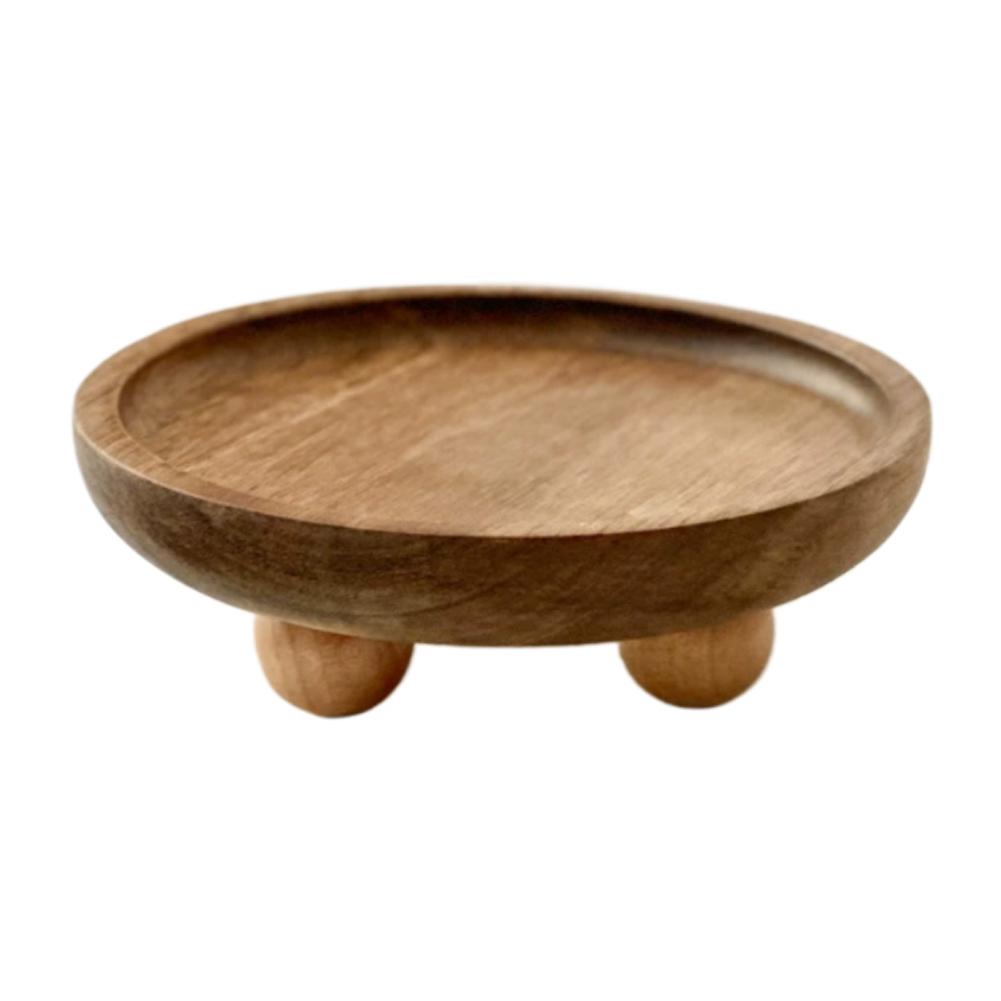 Round Solid Wood Tray Key Jewe - Home Cooking Recipes 리뷰 및 가격
