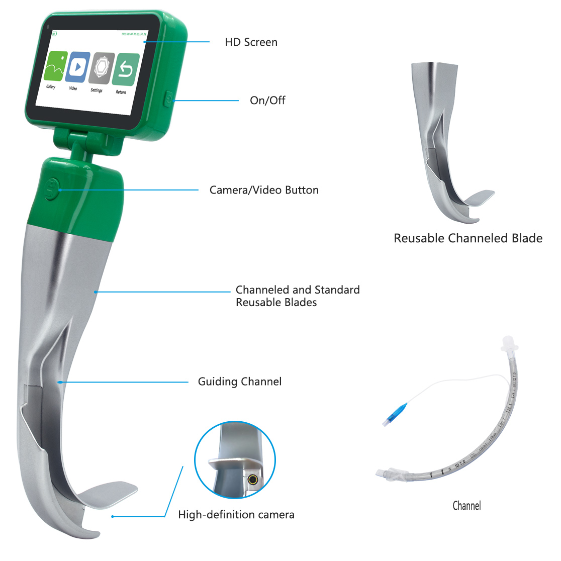 Video Laryngoscope with Guide  - Home Cooking Videos 리뷰 및 가격