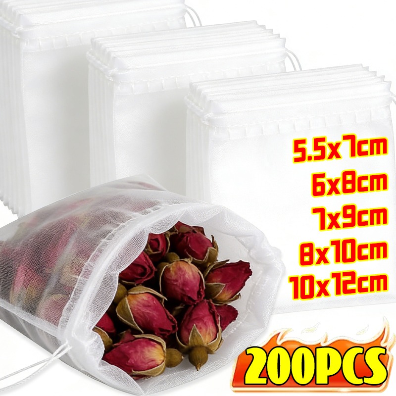 200/50Pcs Nylon Tea Bags Small - Home Cooking Services 리뷰 및 가격