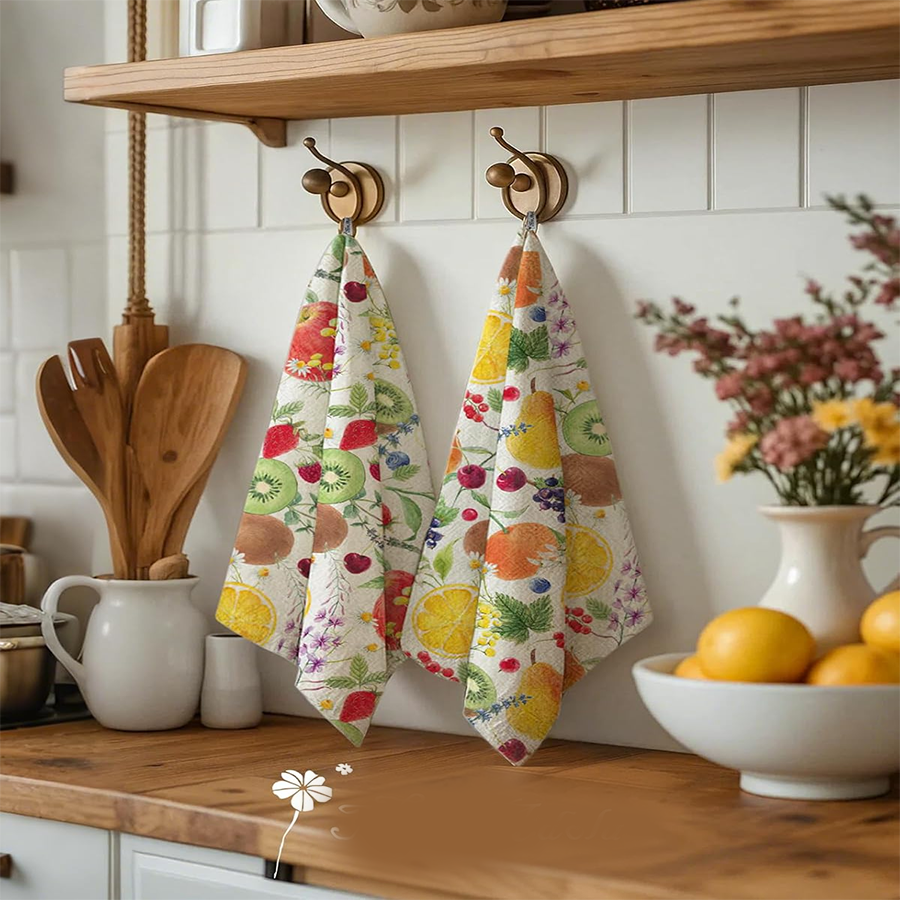 2Pcs, Fruit Party Kitchen Towe - Home Cooking Services 리뷰 및 가격