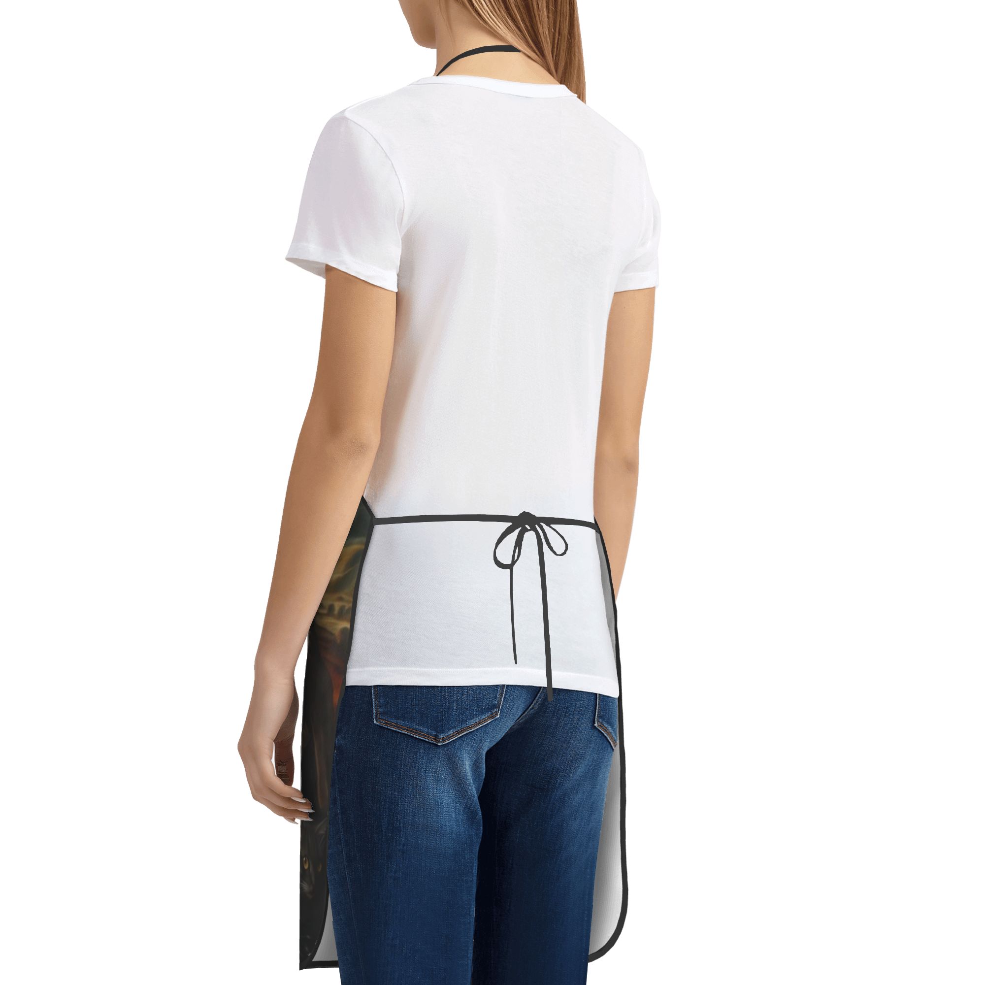Cat Lover Mona Lisa Apron  Coo - Home Cooking For Cats 리뷰 및 가격