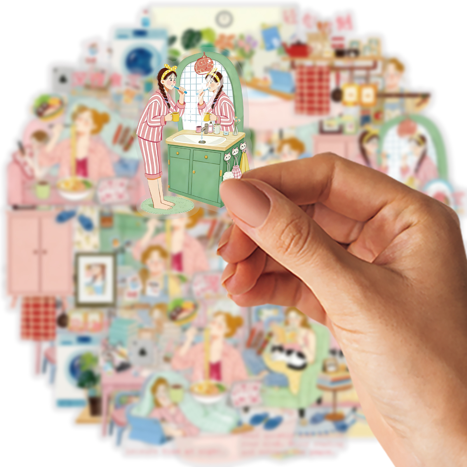 Etori Life 15Pcs Pet Stickers  - Home Cooking For Cats 리뷰 및 가격