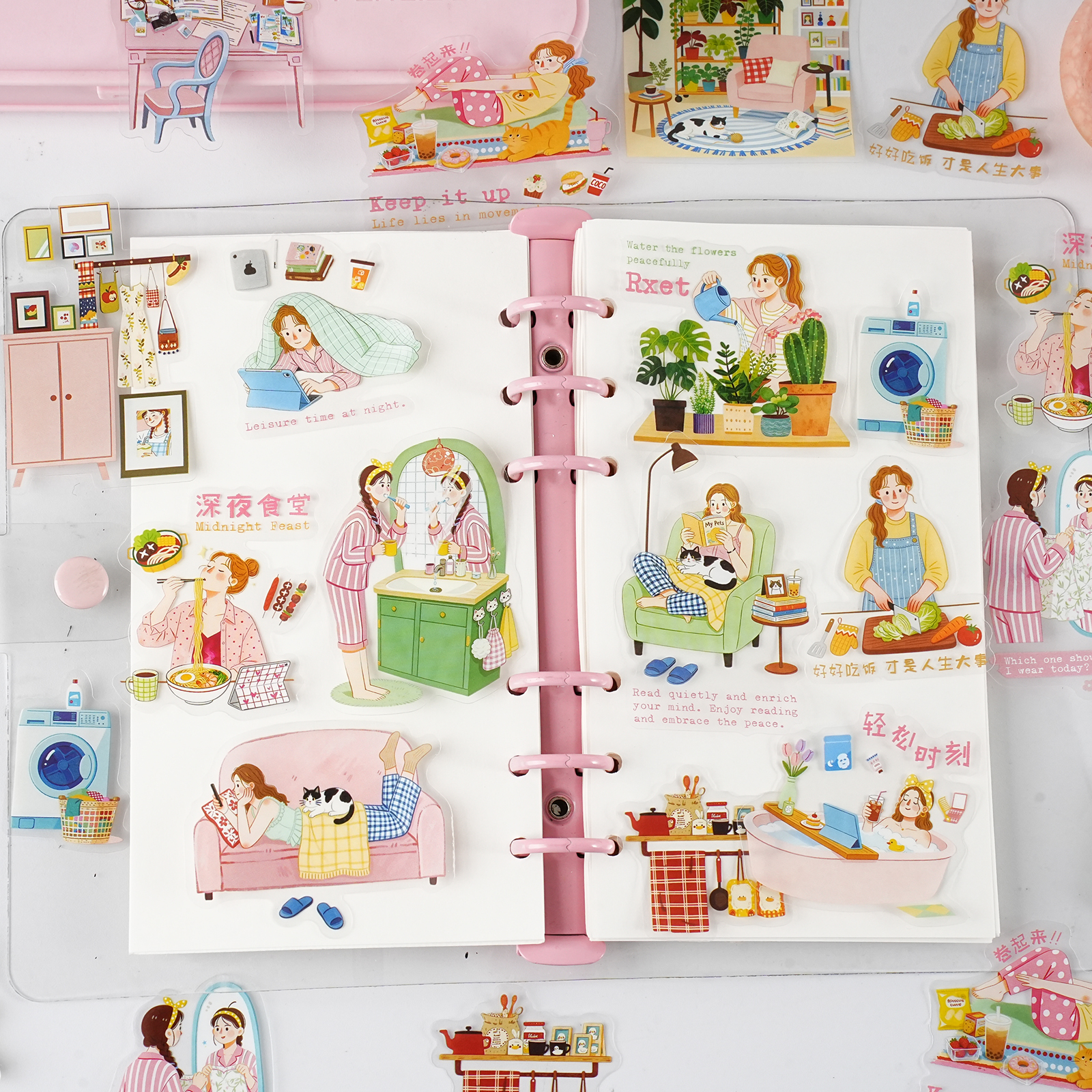 Etori Life 15Pcs Pet Stickers  - Home Cooking For Cats 리뷰 및 가격