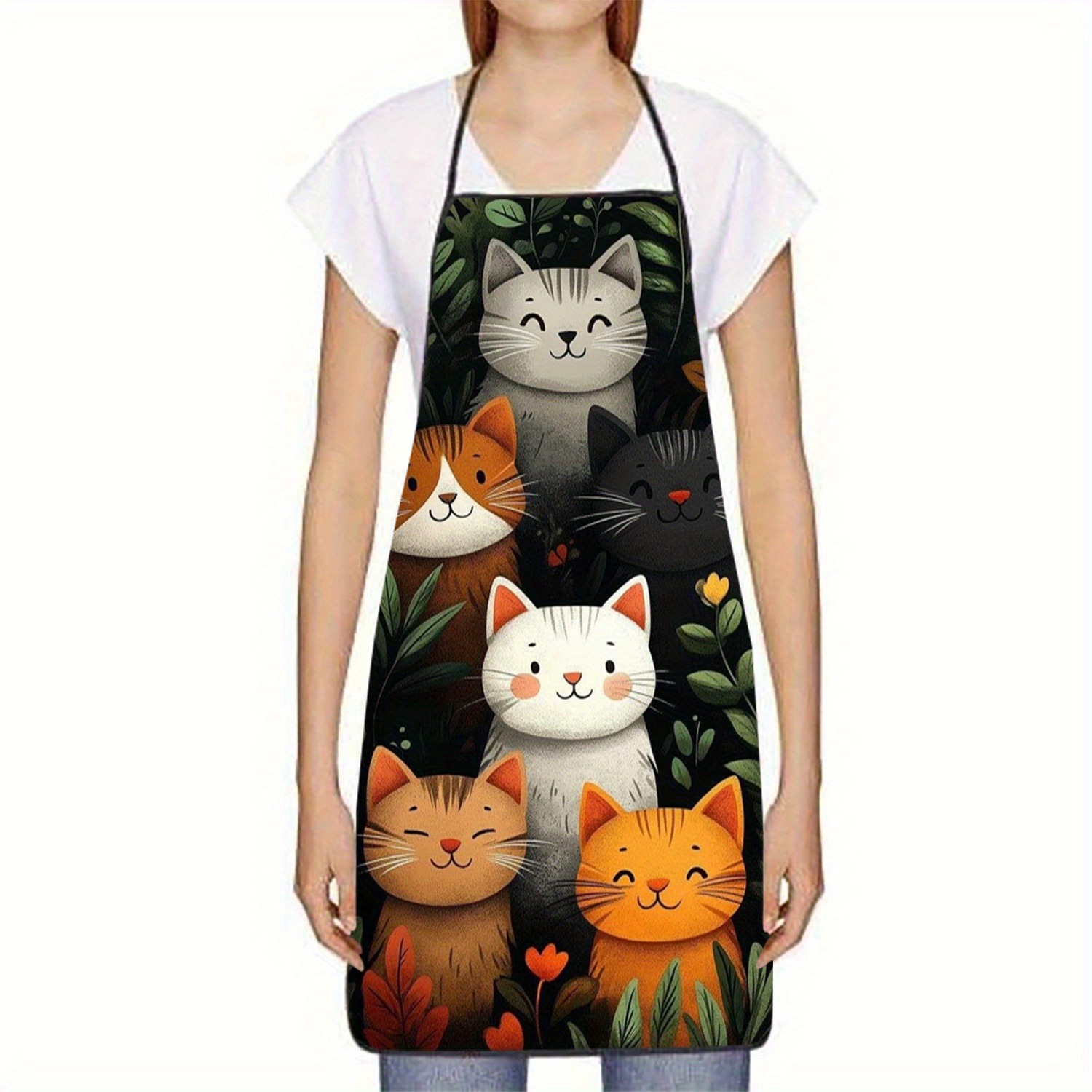 Cute Cat Pattern Polyester Apr - Home Cooking For Cats 리뷰 및 가격