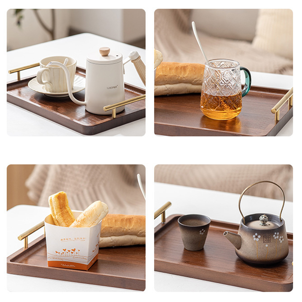 Wooden Serving Tray with Handl - Home Cooking Recipes 리뷰 및 가격