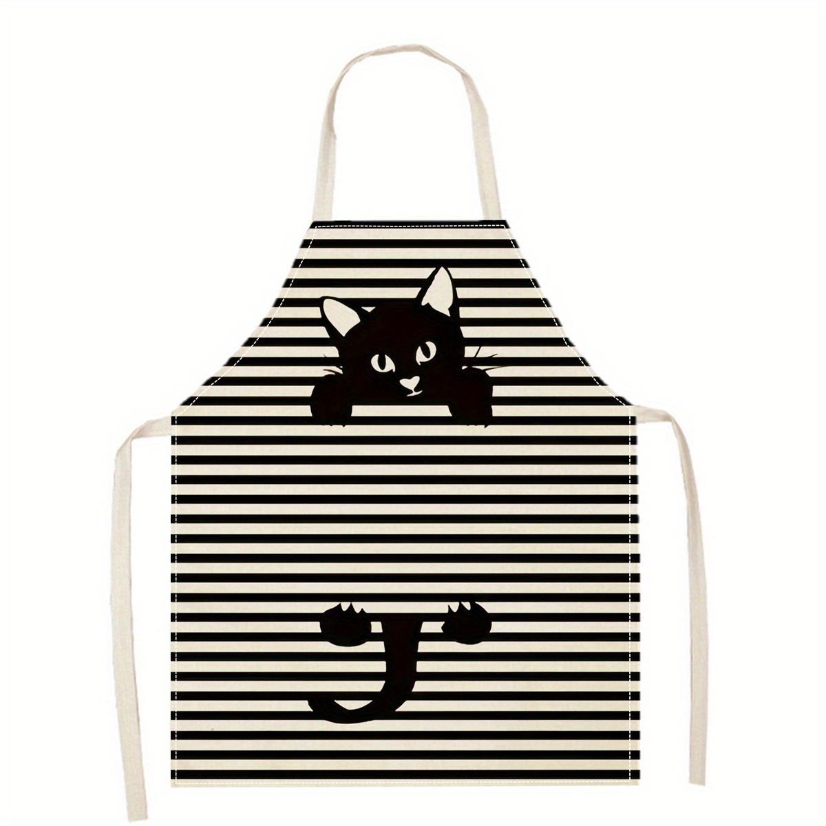 Linen Apron Funny Cat Sunglass - Home Cooking For Cats 리뷰 및 가격